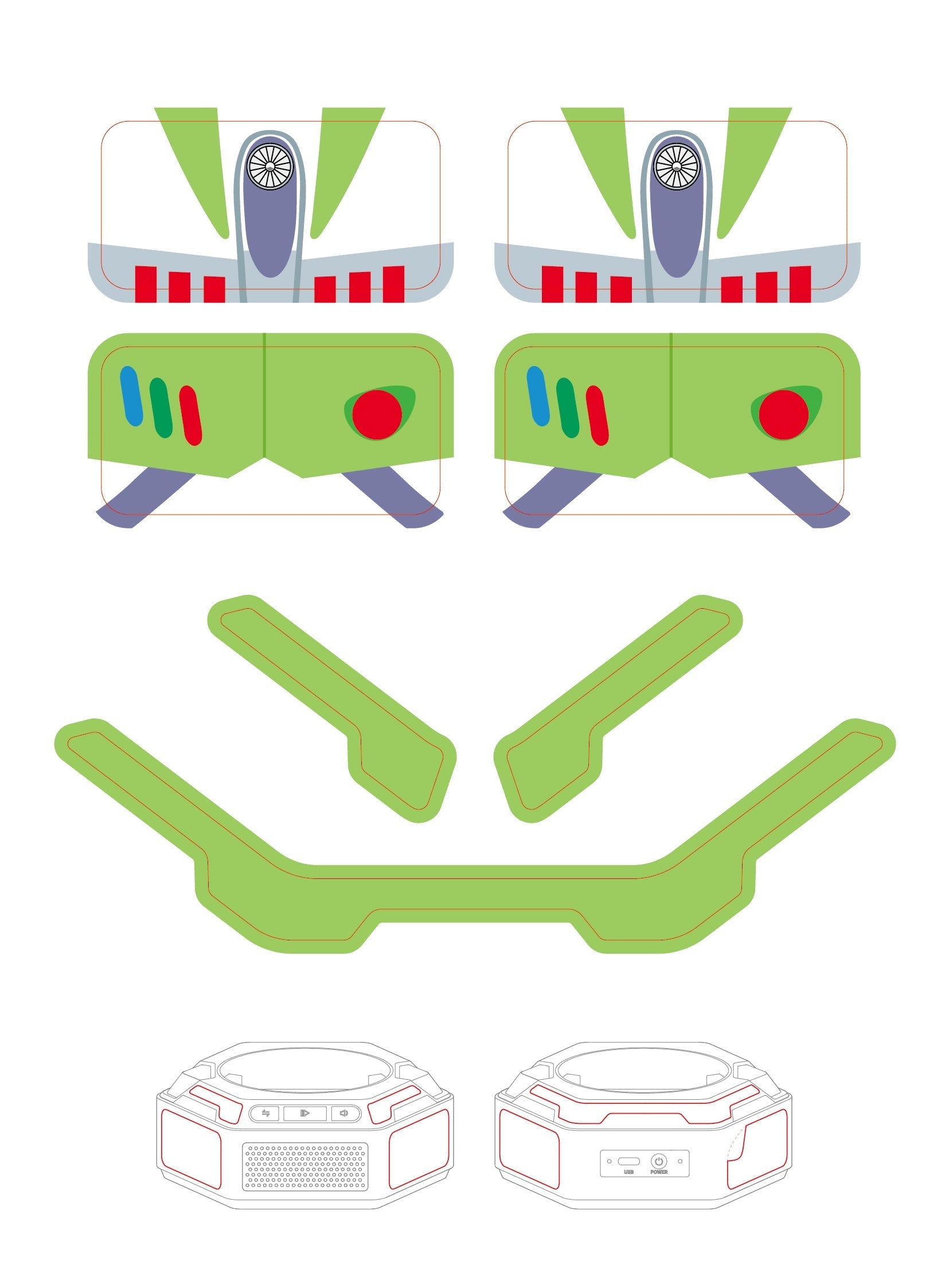 Robosen Mini Roboter - Toy Story Kit - Buzz Lightyear (Englische Originalversion)