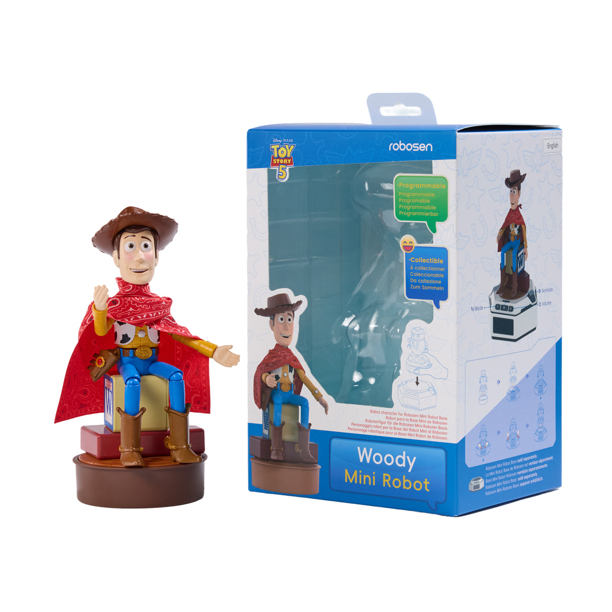 Robosen Mini-Roboter – Toy Story 5 Set: Buzz Lightyear (Hi-Tech Edition) & Woody