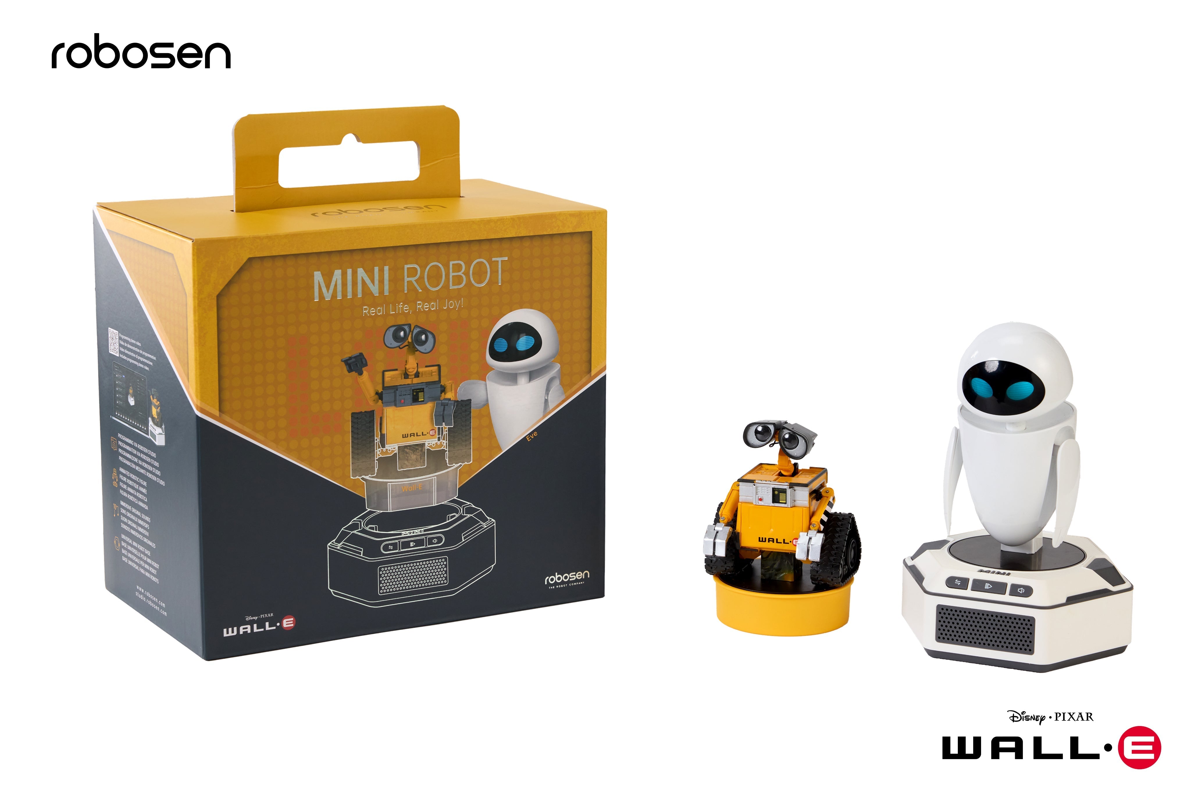 Robosen Mini Roboter - WALL-E Sammler-Set - Wall-E & Eve (Englische Originalversion)