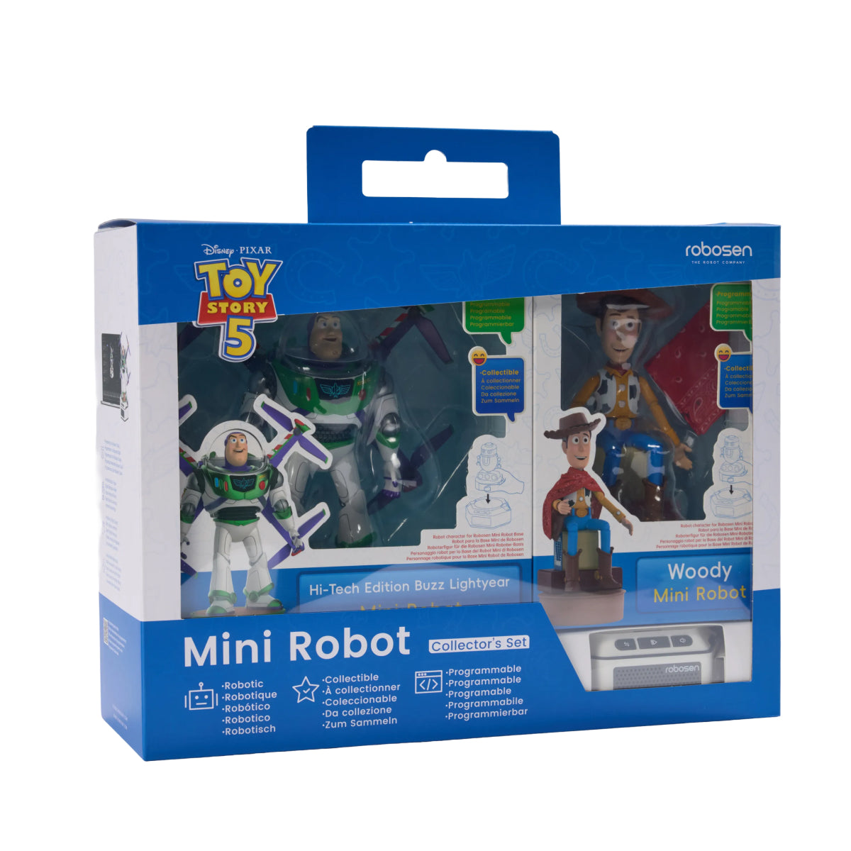 Robosen Mini-Roboter – Toy Story 5 Set: Buzz Lightyear (Hi-Tech Edition) & Woody