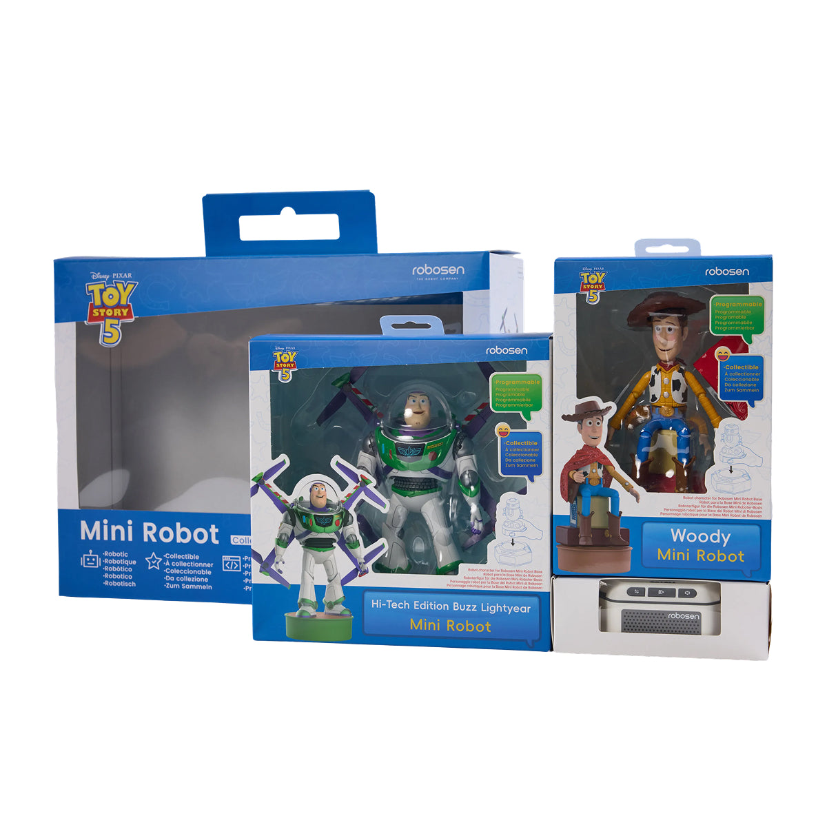 Robosen Mini-Roboter – Toy Story 5 Set: Buzz Lightyear (Hi-Tech Edition) & Woody