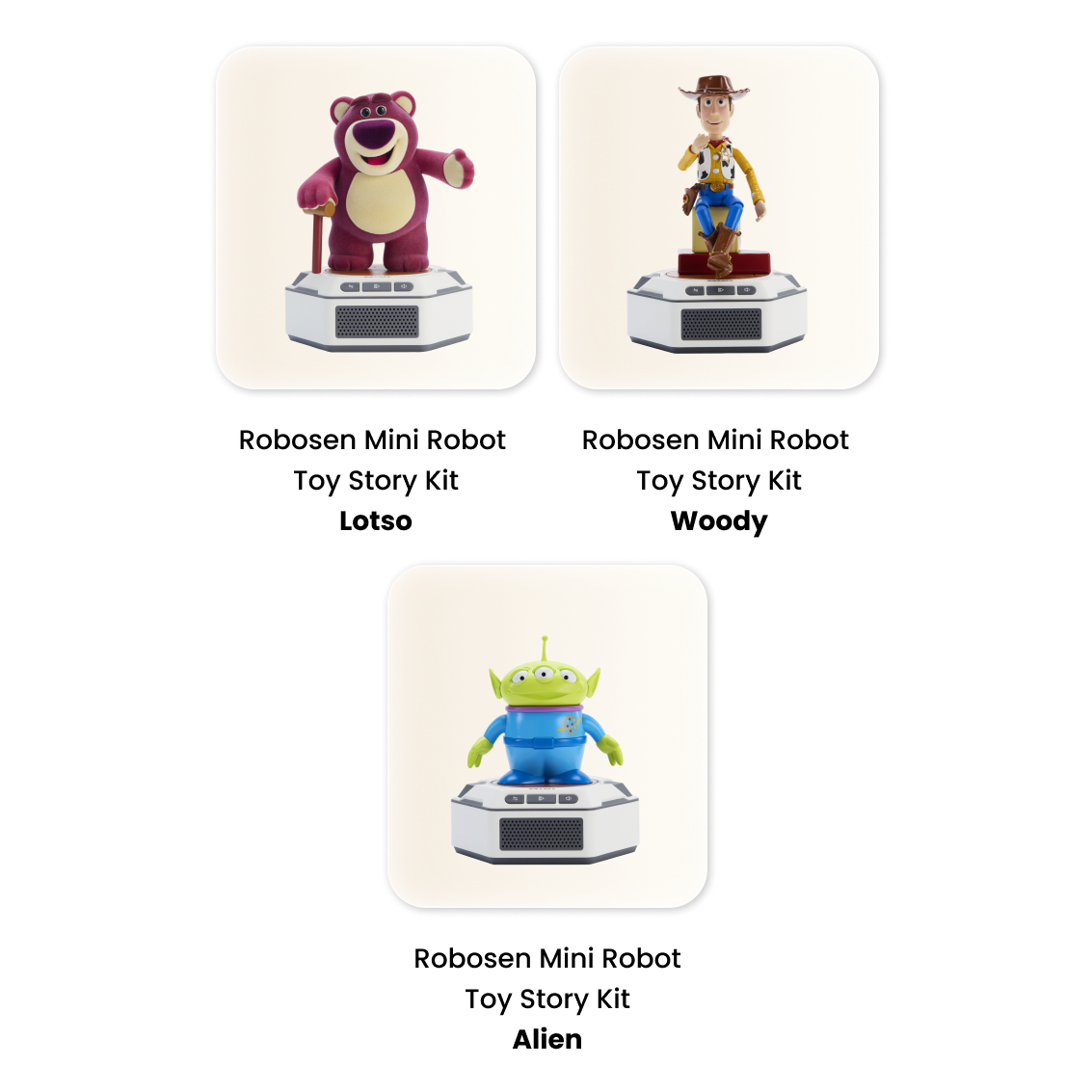 Freie Figur und Basis-Set Lotso Woody oder Alien bei einem Einkauf von 599 Euro – Robosen-Weihnachtsaktion