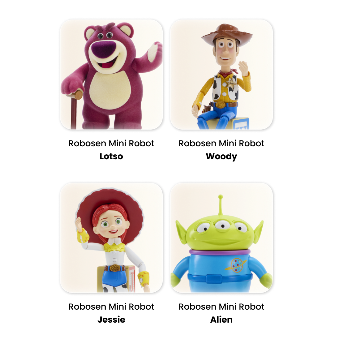 Kostenlose Mini-Roboterfigur Lotso, Woody, Jessie oder Alien bei einem Einkauf von 179 Euro – Robosen-Weihnachtsaktion